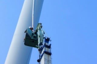 風車オイル交換作業